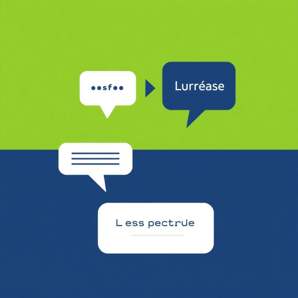 Bulles de dialogue transformant le style d'un texte