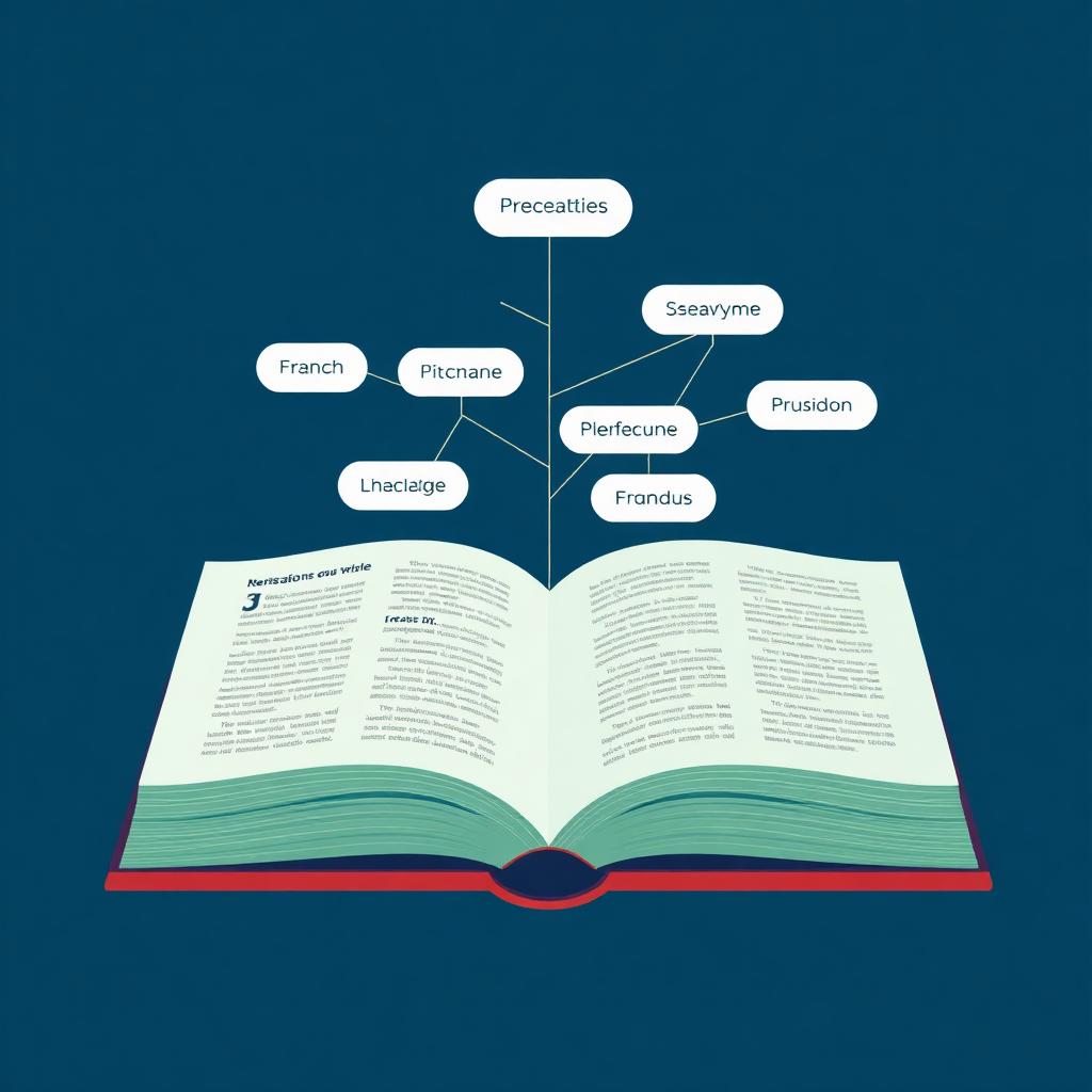 Arbre de synonymes se déployant d'un dictionnaire